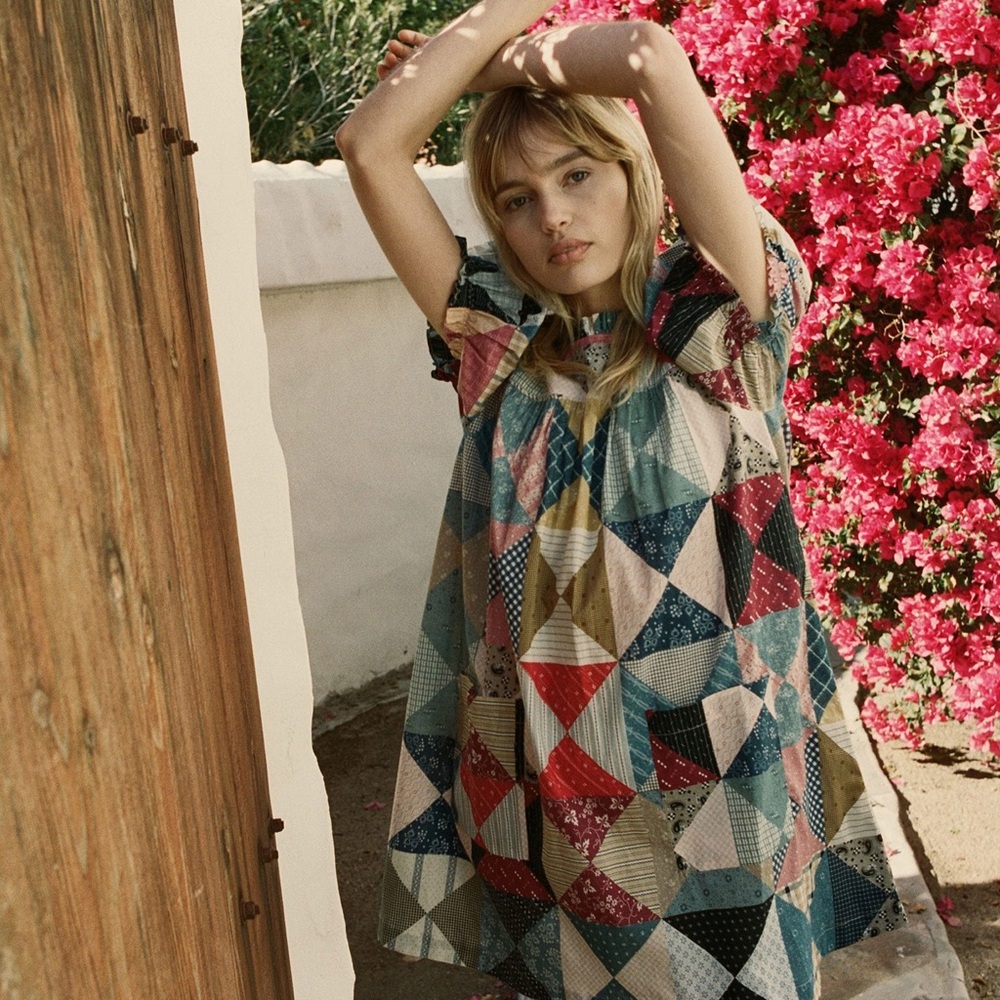 Doen Amarillo Patchwork Dress